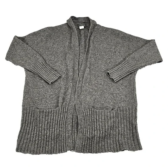 J. Crew Cardigan Women's S Wool Cashmere Gray Coastal Academia Quiet Luxury - Picture 9 of 12